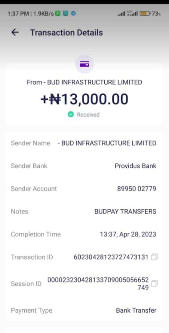 Daily earnings oooo